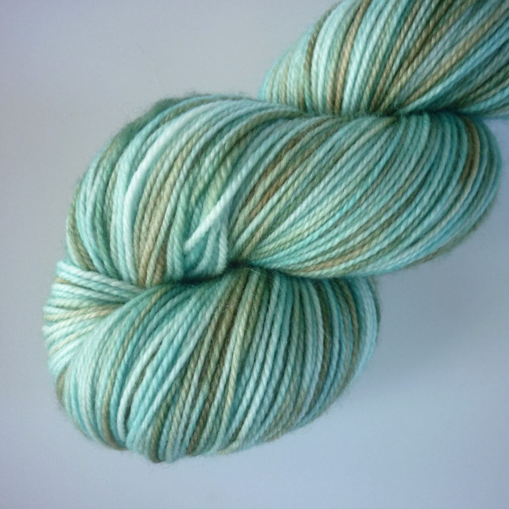 Brown Streams and Soft Dim Skies - Lattice Sock - Hand Dyed Yarn ...
